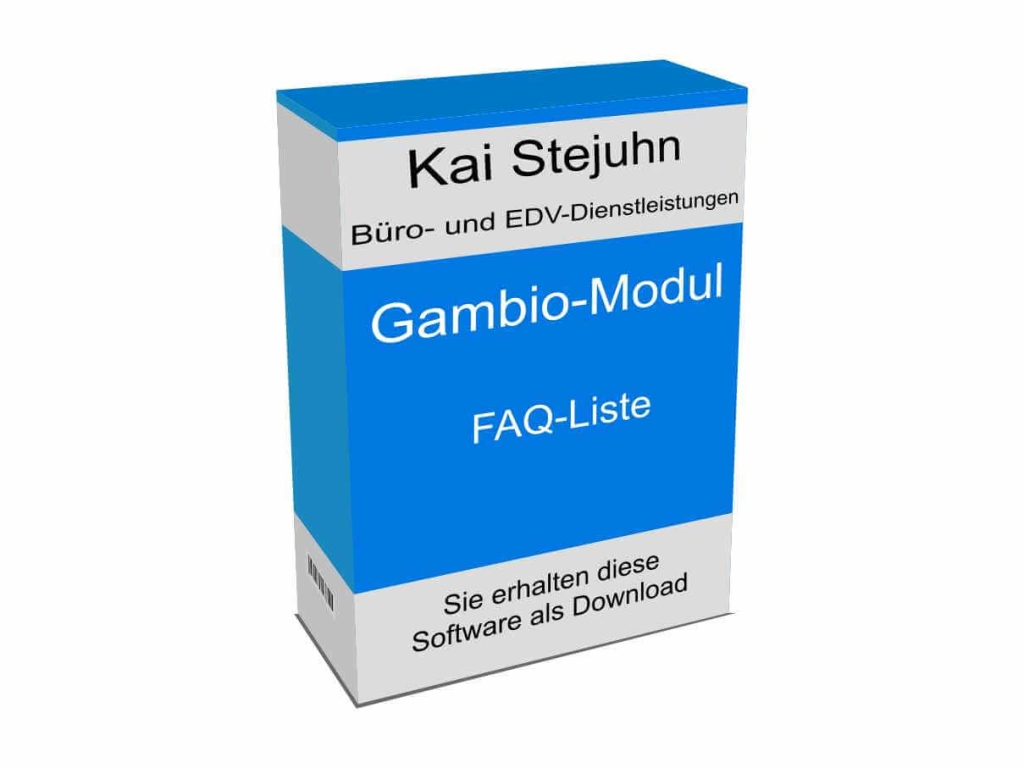Verkaufsbox für FAQ-Liste Verkaufsbox für FAQ-Liste