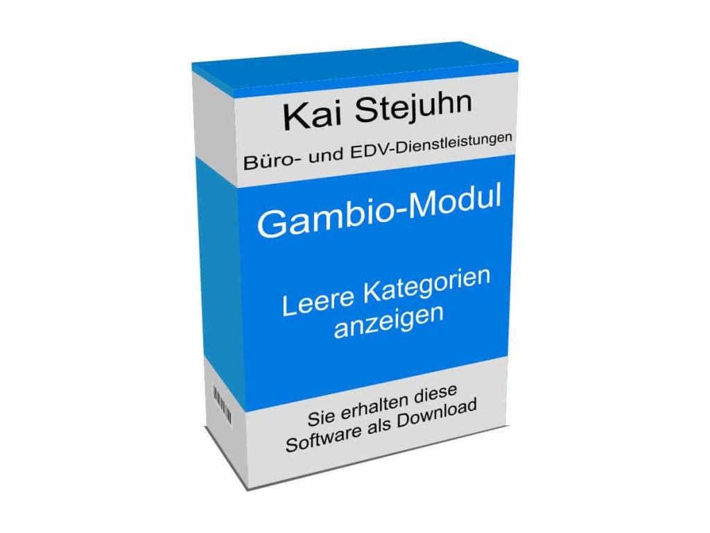 Verkaufsbox leere Kategorien anzeigen Verkaufsbox leere Kategorien anzeigen
